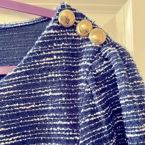 LARGE CHARTER CLUB BLUE AND WHITE TOP - Picture 5 of 5